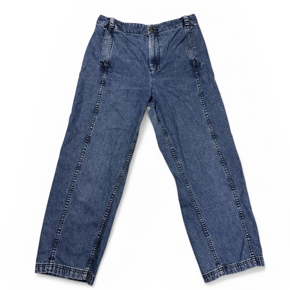 RACHEL COMEY High Rise Wide-Leg Cropped Denim Size 8